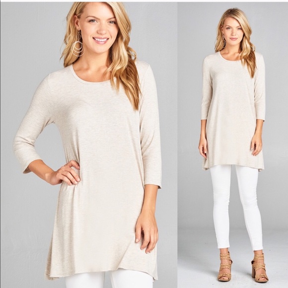 Active USA Tops - 🔴CLEARANCE NWT Soft Knit 3/4 Sleeve Tunic Top